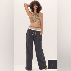 PINK Victoria's Secret Black Pinstripe Pants